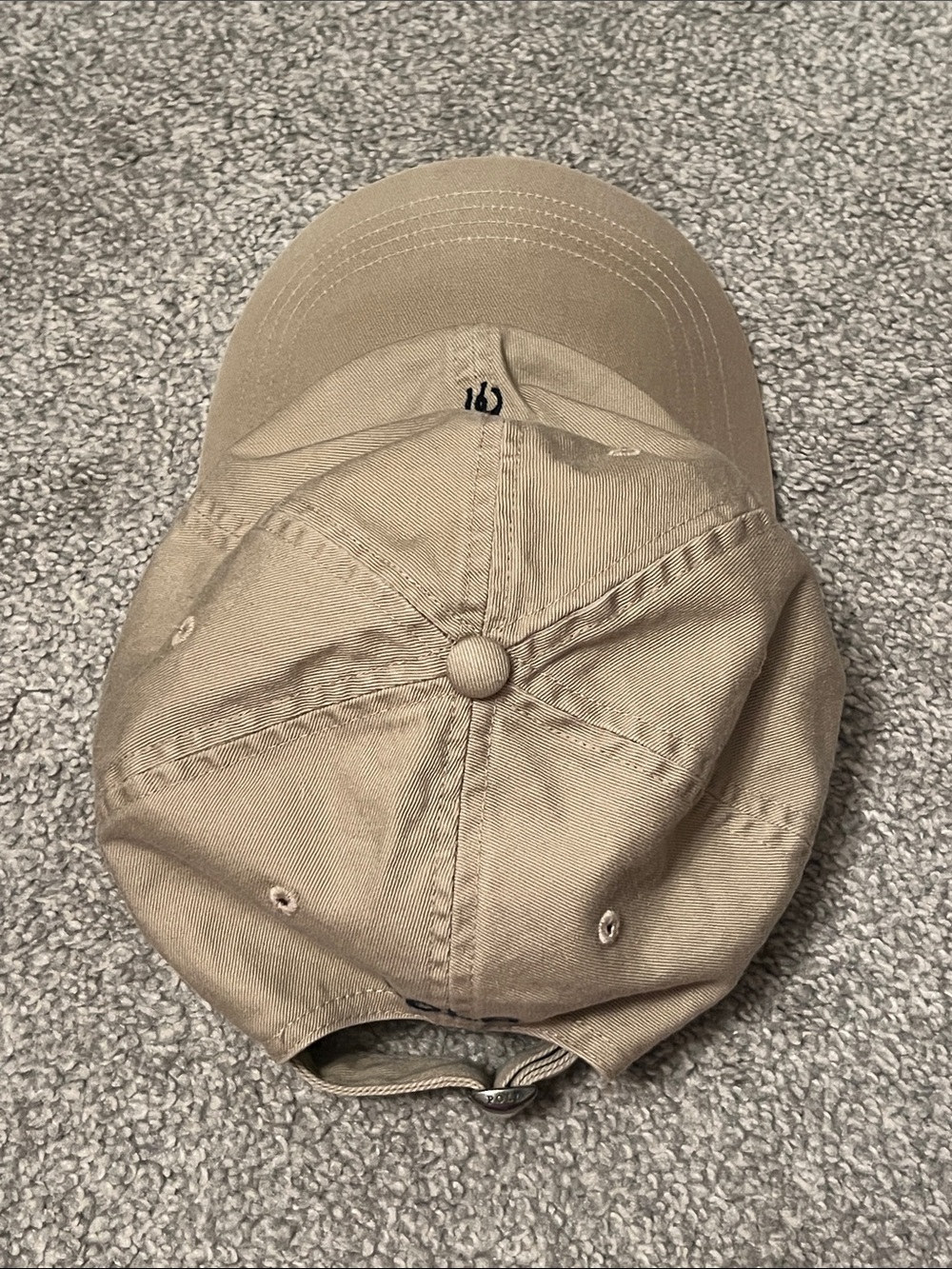 Polo Ralph Lauren Beige Men's Classic Chino Baseball Hat - Picture 7 of 12